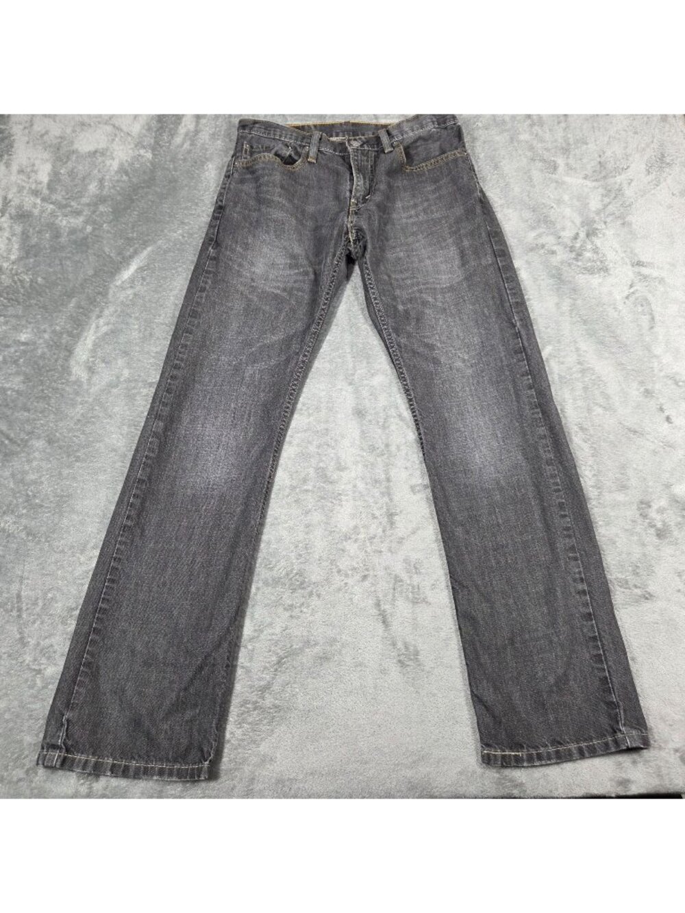 Levis 514 Jeans Mens 31X32 Gray Slim Straight 100% Cotton Denim
